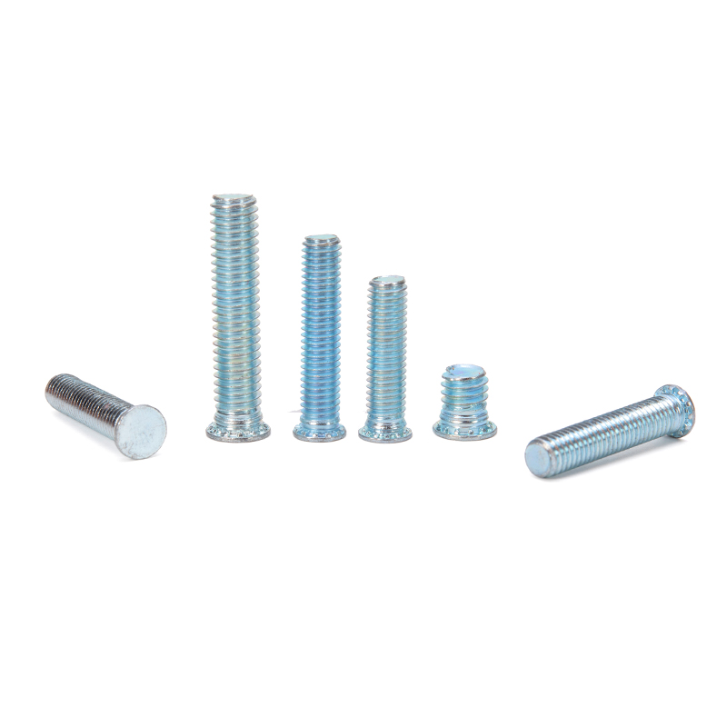ISO Standard Self Clinching Stud Screw Rivet Fhs M2.5 M3 M4 M5 M6 M8 M10 Bright Finish Uncoated for Industrial Machinery