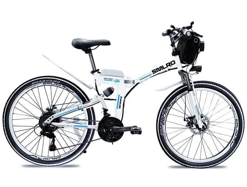 13Ah 26 Inch Folding Electric Bike , Smlro Electric Bike 60km Per Power
