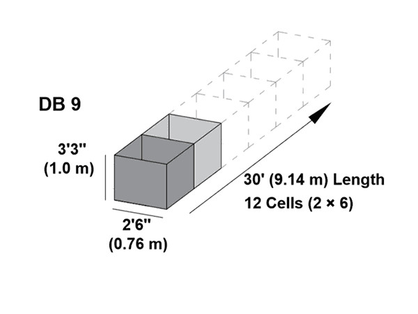 MIL9 1.0x0.76x9.14m blast barrier Uv-Resistant 400g non-woven polypropyle Geotextile