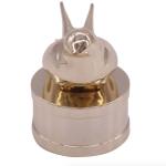 Customized Luxury Bird Design Gold Plating perfume bottle tops Free Sample