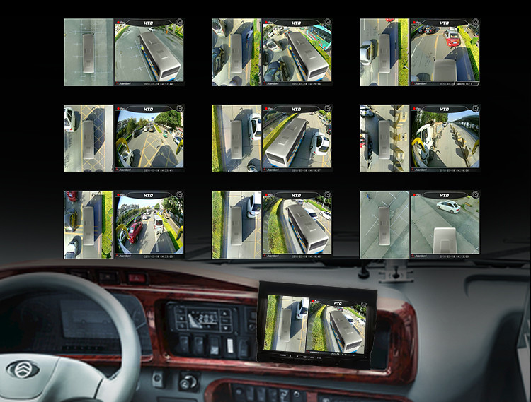 GC2093 360 Car Camera System RV Heavy Duty Backup Camera System 170deg 18 IR