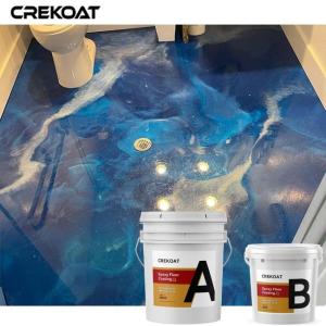 Quality Residential Metallic Concrete Floor coating Blend Of Epoxy Resin And Power Pigments wholesale