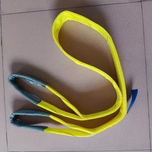 Quality 3T Polyester flat webbing sling, Yellow, different length wholesale
