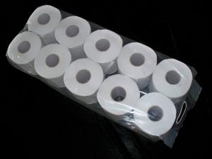 Quality Unbleached Primary Color Bathroom Toilet hygienic paper , 10 Rolls Per Bag wholesale