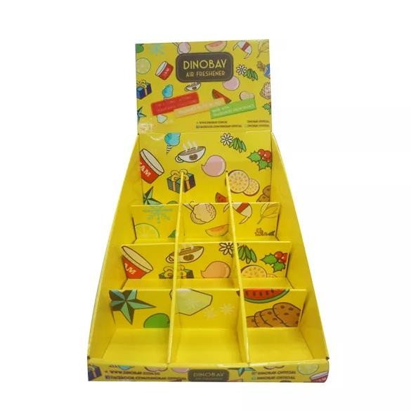 PDQ Custom Cardboard Counter Display Corrugated For Snacks Store