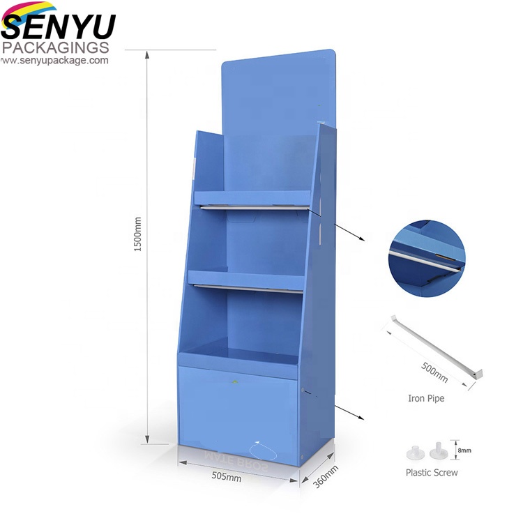 Corrugated Cardboard Display Stands / Custom Cardboard Floor Displays Advertising