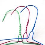 Metal Wire Disposable Q235 Blue Coat Hangers In Bulk