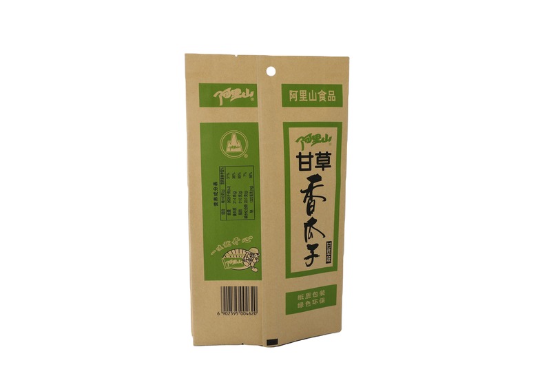 Biodegradable Kraft Paper With Aluminum Layer Inside Stand Custom Packaging