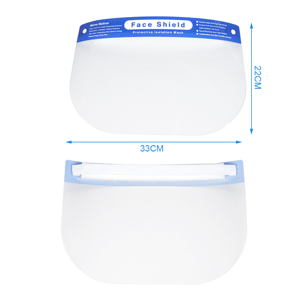 Custom Logo Full Cover Face Shield CE FDA Approval , PET Anti Splash Safety Face Shield