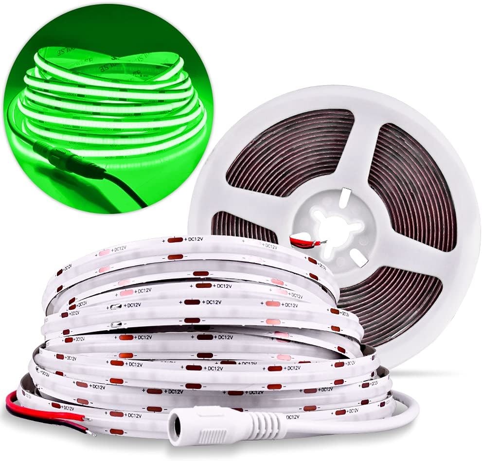 CE ROHS Certificate COB Strip Light Red Green Blue Pink High Density 480 Strip Light Flexible Board 24V 12V