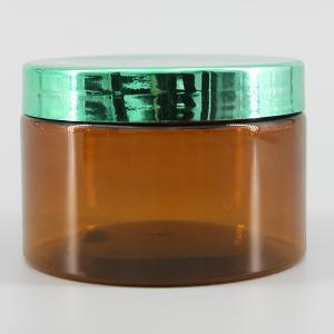 Quality Amber PET 64mm 300ml Clear Cosmetic Jars wholesale