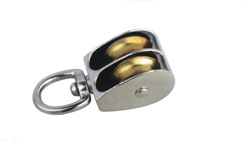 Rigid Eye Pulley Zinc Alloy Double Wheel Fixed Eye Pulleys Lifting Pulley Block Die cast pulley