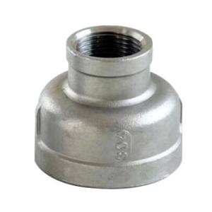 Quality RTS Stainless Steel Reducing Straight Inner Wire Pipe Fitting Female Reduce Socket Coupling Silver wholesale