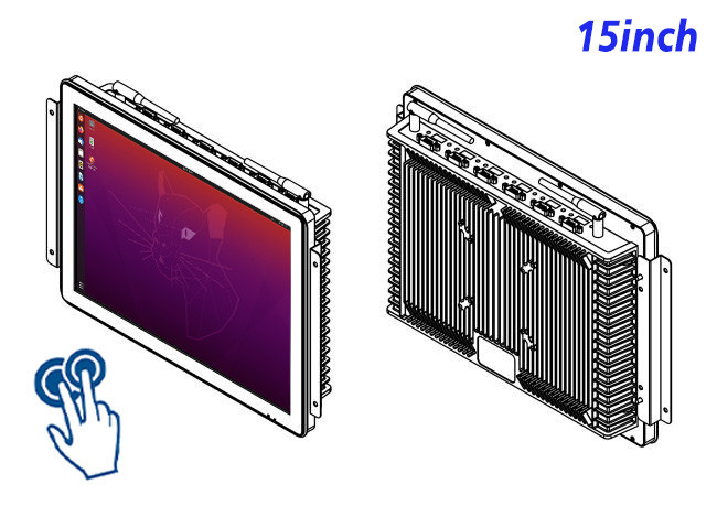 15-Inch Linux Touch Display for Industrial HMI and Factory Automation