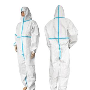 Quality Alcohol Resistant Medical Isolation Clothing , Disposable Chemical Suit wholesale