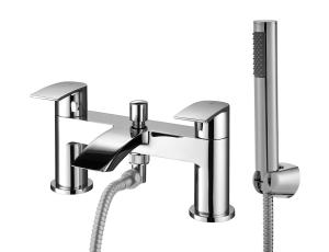 Quality Stylish Bath Shower Mixer Black Chrome Finish Three Year Warranty wholesale