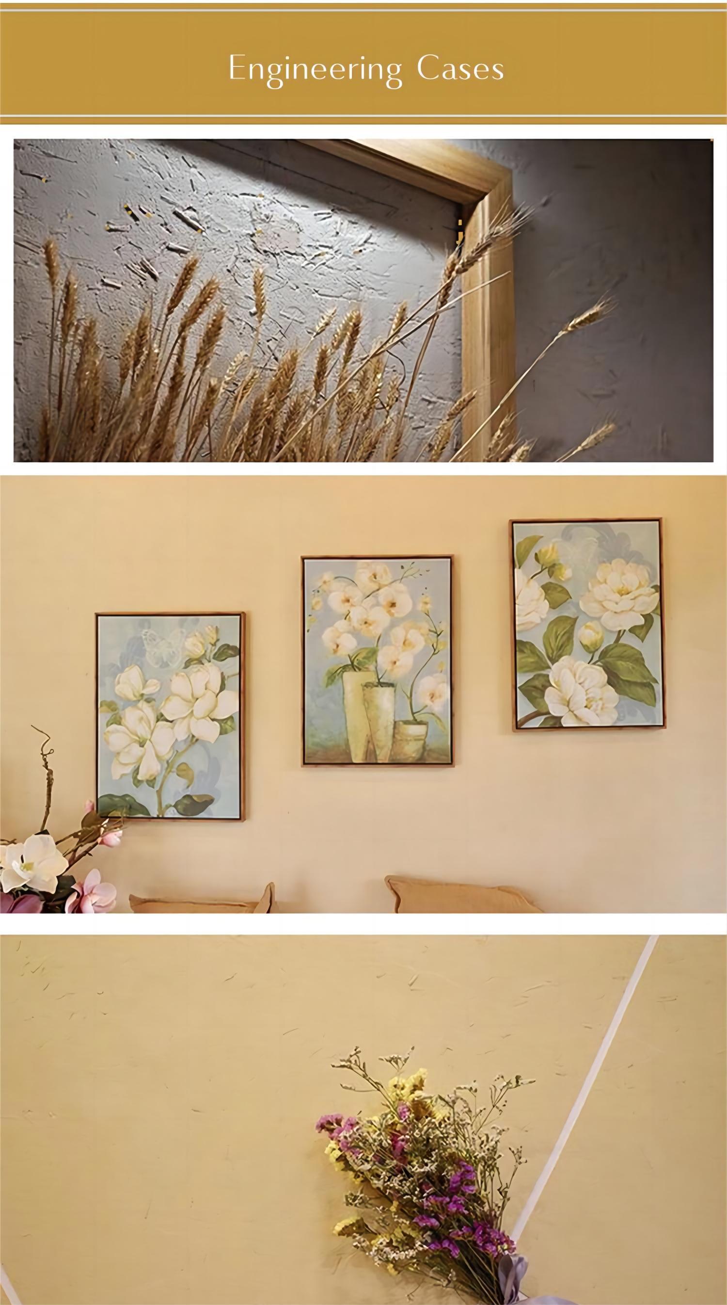 Brush-Application Acrylic Rice Straw Mud for Eco-Friendly Straw Paint in Factories