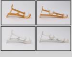 Electroplating 28mm Diameter 0.4mm Thickness Curtain Pole Bracket Aluminum