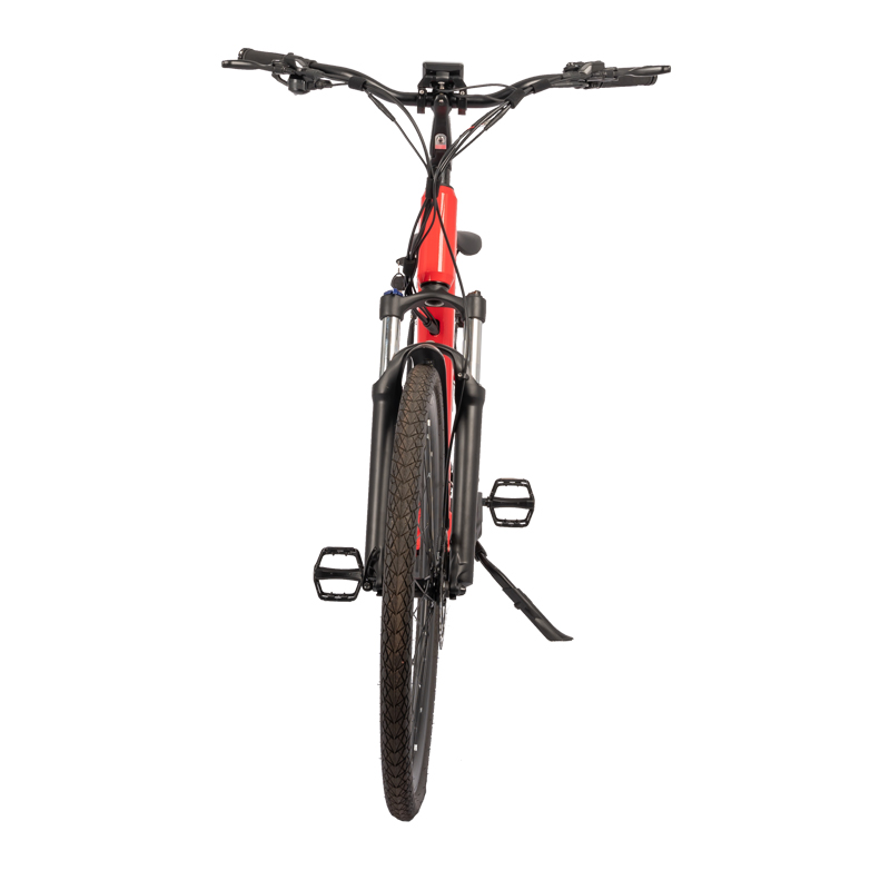 27.5 Inch Electric Road Bike Domanca 2024 Red Electric City Bike with 250w Power