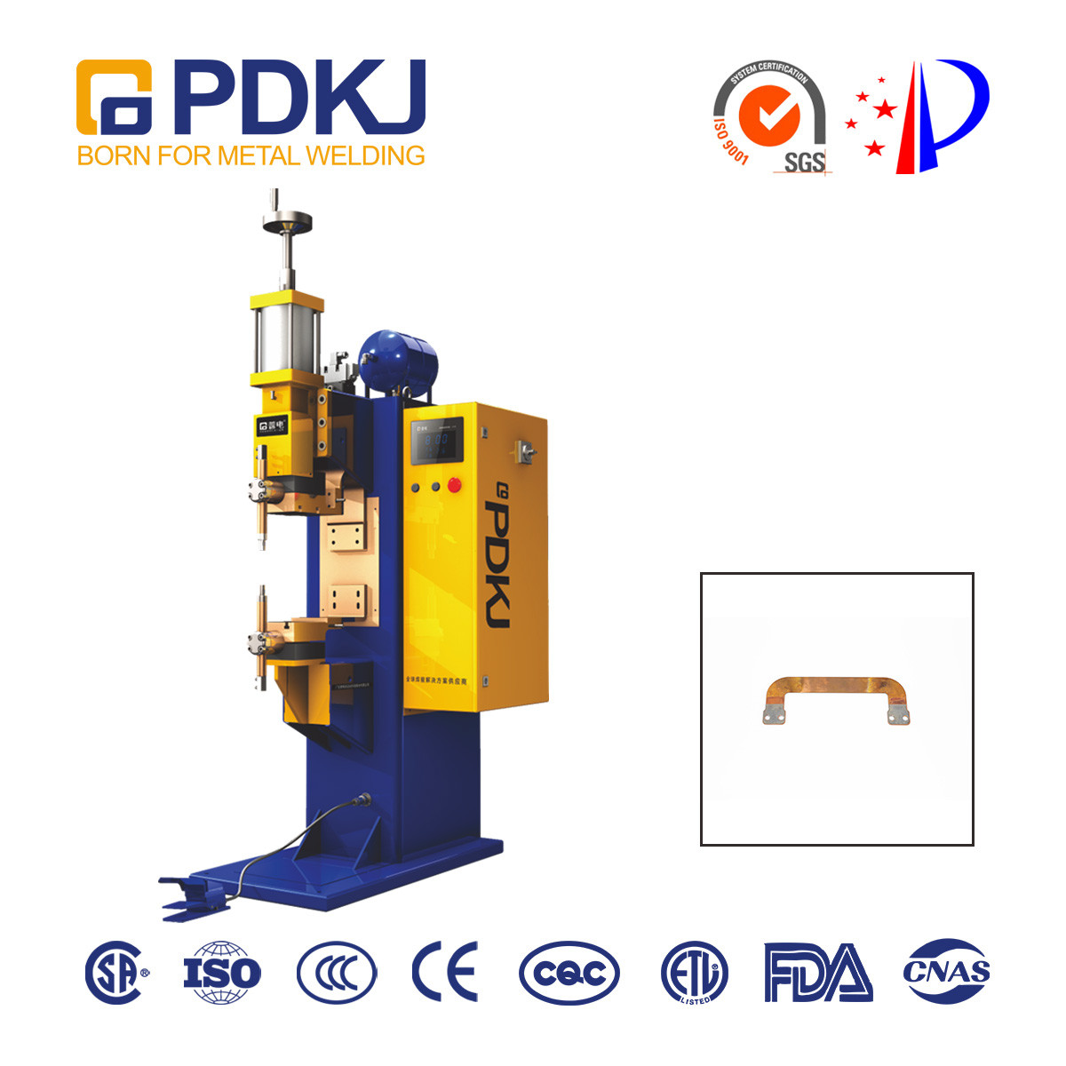 SGS Automatic Inverter Spot Welding Machine PLC RW For Building Material