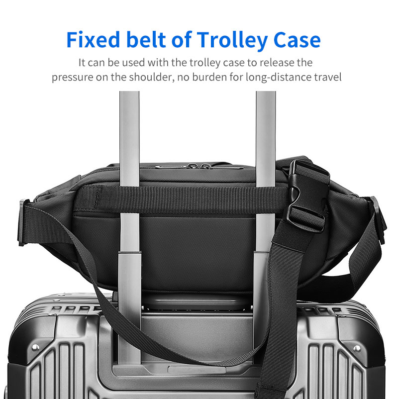 Factory new design wholesale stylish waterproof korean style men crossbody bags sling custom sling bag men sling bag