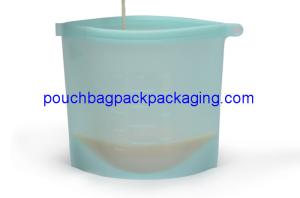 Quality Seal Reusable Fresh Vegetable Storage Easy Clean Silicone Food Bag 20 x 18 cm wholesale
