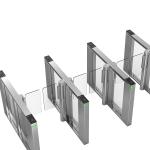 Glass Optical Slim SUS316 RS232 Turnstile Entrance Gates