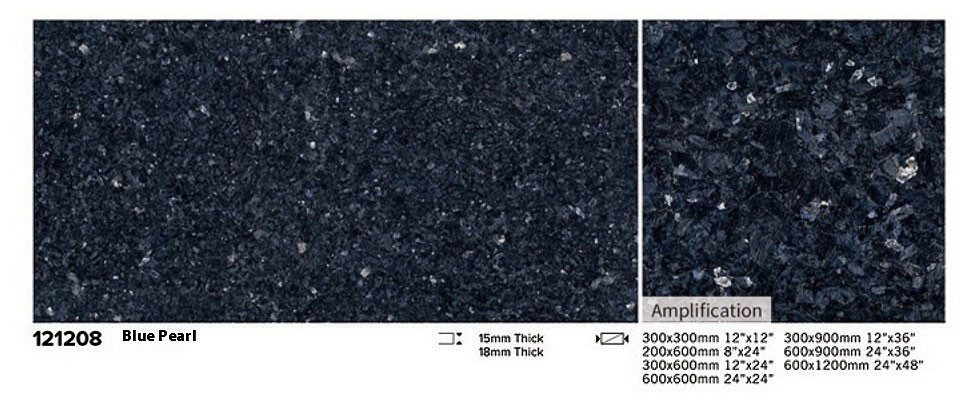 Wear-Resistance Full Body 24"X48" Blue Floor Porcelain Paving Tile For Outside Courtyard