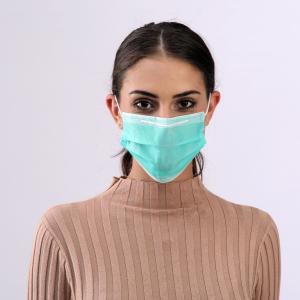 Quality Green Color Healthy Disposable Breathing Mask With Widen High Elastic Earband wholesale