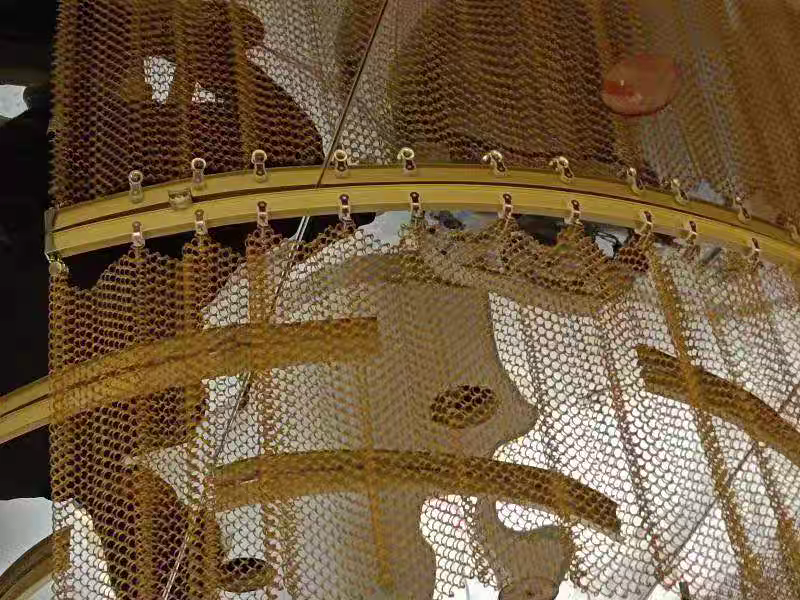 Design And Manufacture Metal Coil Drapery, Custom Metal Coil Curtain 5