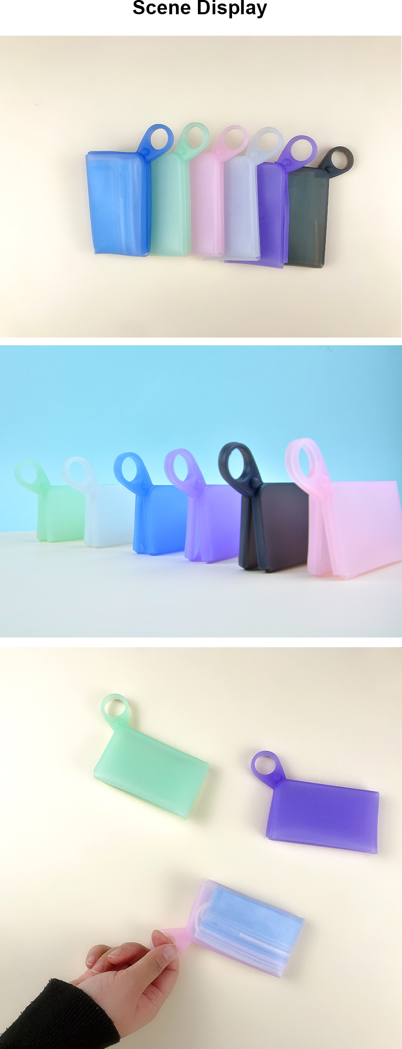 Eco Friendly 33G Dust Proof Silicone Keeper Mask Bag Clip