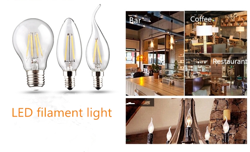 ETL UL cUL listed 4W LED FILAMENT T45 bulb light