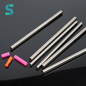 Quality 100% CP Titanium Drinking Straws Lightweight Customized Logo 200mm Length wholesale