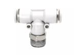 PB T Shaped Pneumatic Quick Coupling Male Thread Positive Tee Air Connector