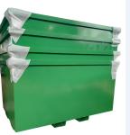Outdoor Stackable Steel Scrap Bin Industrial Waste Chain Lift Bins Skip Hopper