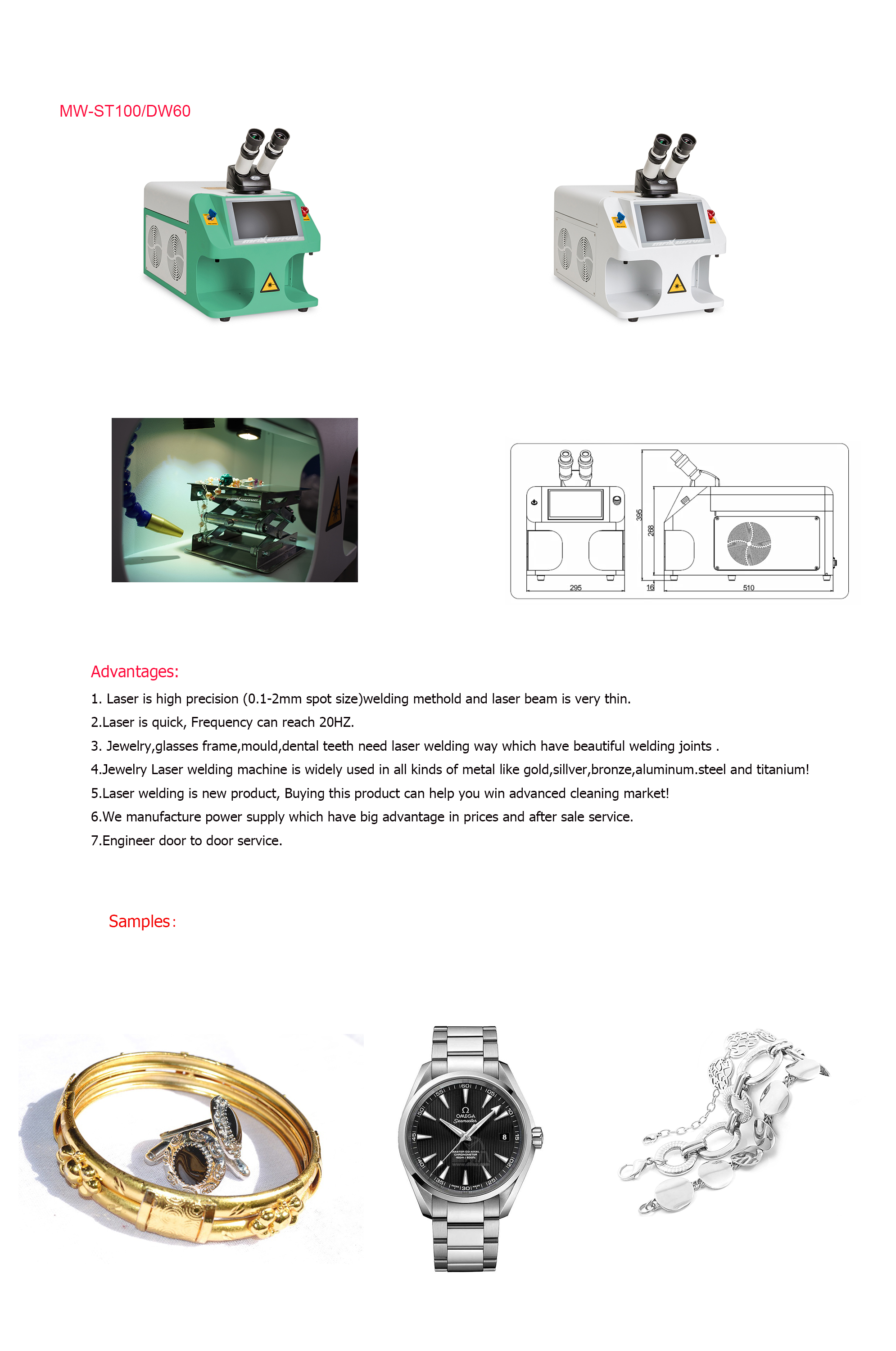 RAYCUS Laser Source 200w Mini Desktop YAG Laser Welding Machine for Gold Silver Glass Metal Jewelry at Good