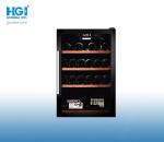 Electronic Aluminium Black Door Upright Red Wine Showcase For Hotel