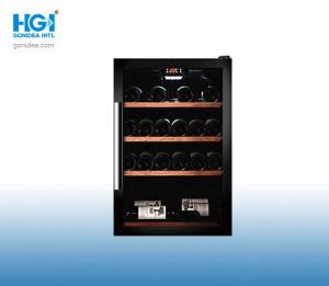 Quality Electronic Aluminium Black Door Upright Red Wine Showcase For Hotel wholesale