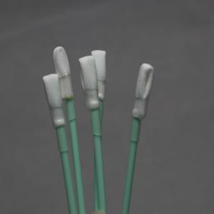 Quality 165mm Polyester Dacron Swab With Heat Shrink Green Rigid Handle Swabs wholesale