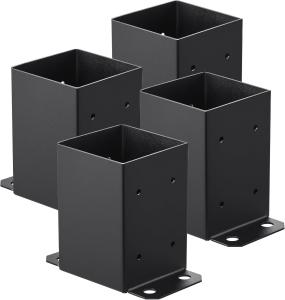 Quality Solid Steel Post Base And Wall Mount Pergola Bracket For 4x4 Wood Posts wholesale