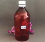 Pet Transparent Brown Plastic 500ml Cough Medicine Bottle
