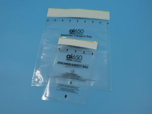Quality 95kpa Pet Pe Material Plastic Medical Disposable Biohazard Specimen Retrieval Transport Bags 6x9 With Pocket wholesale