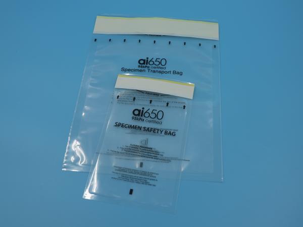 95kpa Pet Pe Material Plastic Medical Disposable Biohazard Specimen Retrieval