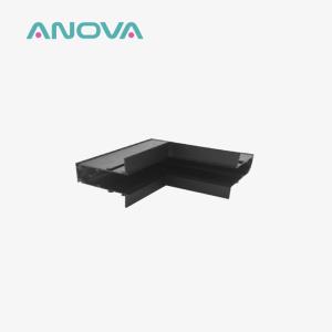 Quality Black Recessed Magnetic Track Rail Light 100x100mm Aluminum Alloy wholesale
