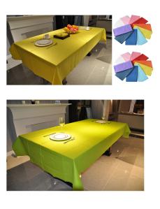 Quality 3Ply Lemon Green Disposable Paper Tablecloths 54 X 108in For Garden Party wholesale