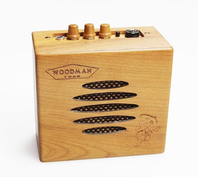 Acoustic Guitar Amplifier 10W Solid Wood suitable for Ukulele, Acoustic Guitar, etc with input and out out jack
