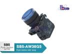 Blue Momentary Power Switch / Led Button Switch SB5-AW36G5