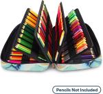 300 Slots Color Pencil Case - Pen Case Organizer with Handy Wrap & Zipper,