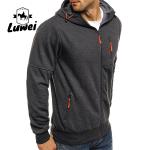 Cropped Moletons Hooded Fitness Slim Fit Jogger Sweat-shirt Bluza Casual Zipper