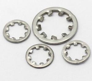 Quality M4x12 Size Stainless Steel Internal Tooth Lock Washer Zinc Plate Surface DIN6797J wholesale